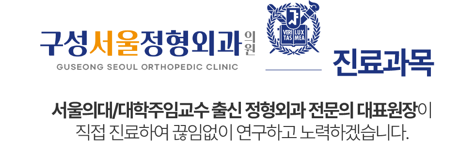 구성서울정형외과 진료과목