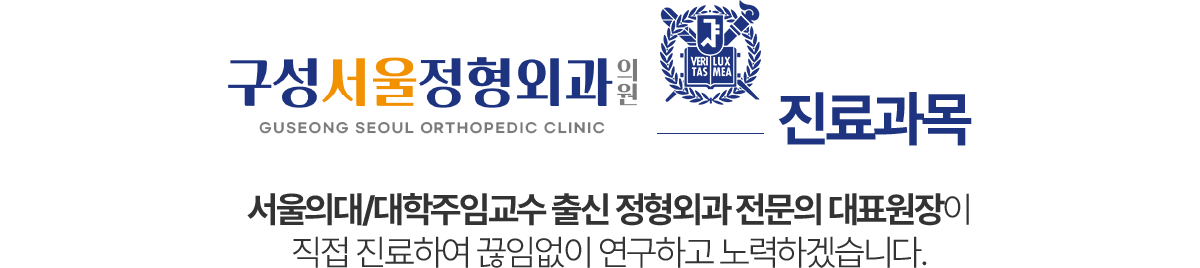 구성서울정형외과 진료과목